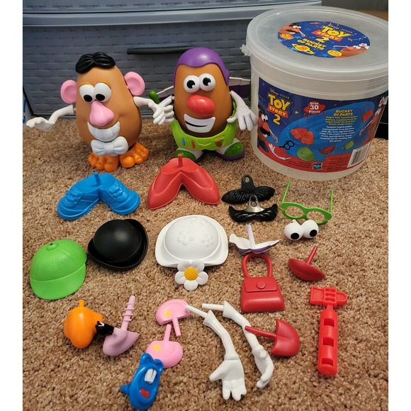 Hasbro Toys Mr Potato Head Disney Toy Story 2 Bucket Of Parts 43
